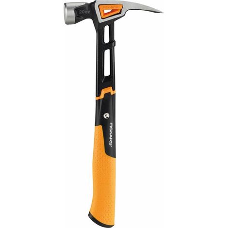 Martillo Pro Fiskars negro y naranja antivibraciones