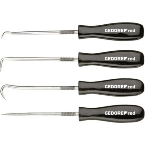 Gedore RED 3301548 Hakensatz für O-Ringmontage L.135mm 4-teilig
