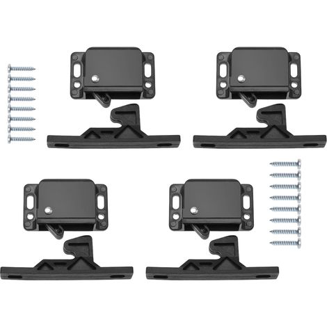 Serrures de porte d'armoire pour camping-cars et caravanes, verrous et fermetures de tiroirs, adaptés aux armoires, tiroirs et portes de caravanes (noir)