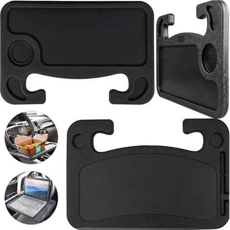 Supporto per laptop, bevande e pasti per volante auto Alogy, colore nero (1/4)