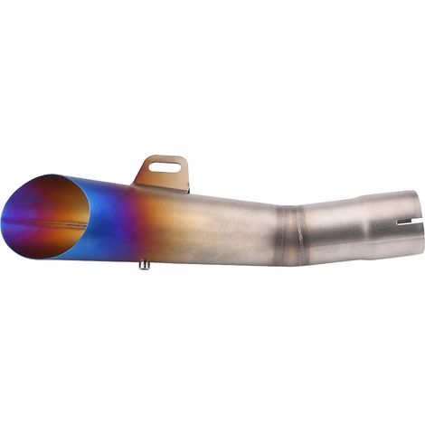 Embout de pot d'échappement universel en acier inoxydable pour motocross, demi-bleu (1/5)