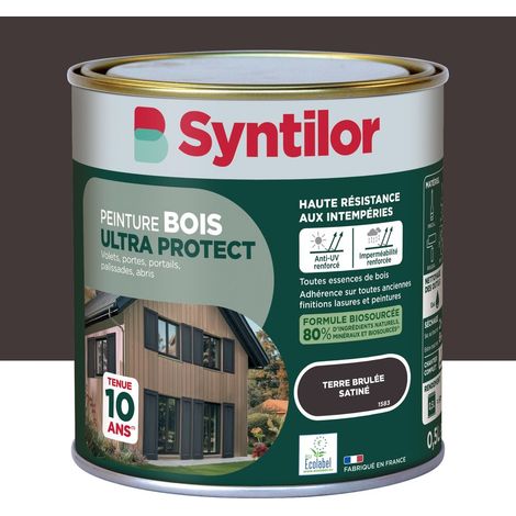 Vernice per legno da esterni Ultra Protect SYNTILOR, finitura satinata color terra bruciata, 0,5 l SYNTILOR (1/5)