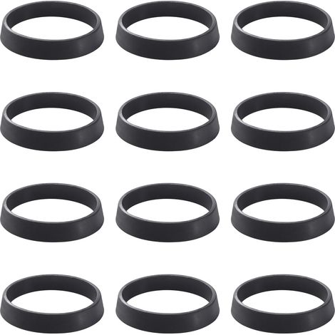 12 Stück konische Abflussdichtungen (36 x 31,5 x 6 mm), Silikondichtungen für Sanitärinstallationen, Siphondichtungen für 1 1/4-Zoll-Abflussrohre, geruchshemmende Spülbeckensiphons