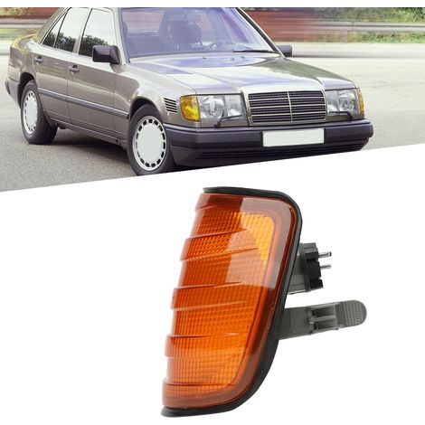Scheinwerfer und vordere Blinker (Leuchtmittel nicht enthalten), passend für Mercedes-Benz E-Klasse W124 (1984–1995) (gelb). Links: 1248260043 (1/5)