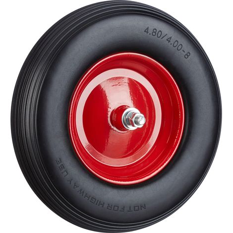 Roue de brouette 16x4.00-8, pneu plein jusqu'à 200 kg, jante (1/5)