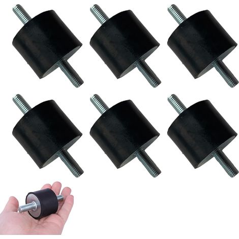 M8 Shock Absorber, Anti Vibration Insulation Mounts, 6 Pieces Rubber Isolator Supports, Rubber Damper, For Vibration, Shock and Noise Protection Devices (1/5)