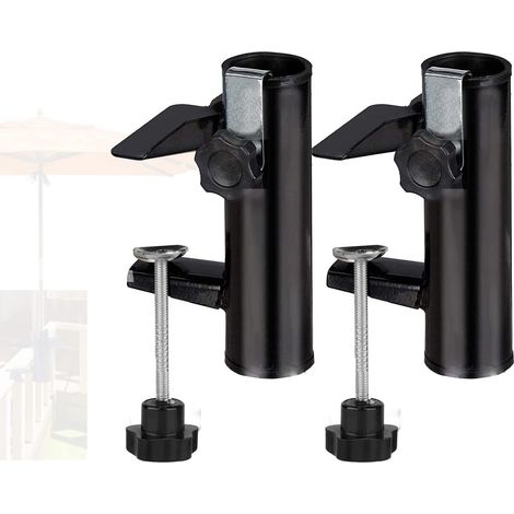 piezas - Soportes para sombrilla de balcón - Abrazadera para sombrilla - Soporte para sombrilla - abrazadera para sombrilla - para barandilla - Soporte para sombrilla resistente - Balco (1/5)