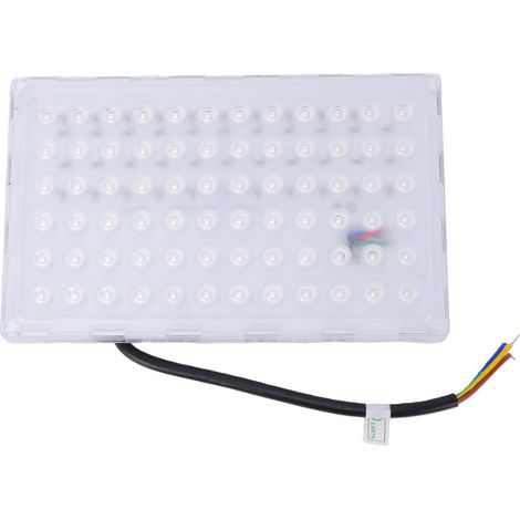 Projecteur LED extérieur 50W RGB à changement de couleur, étanche, pour éclairage paysager de jardin ou de rue. (1/5)