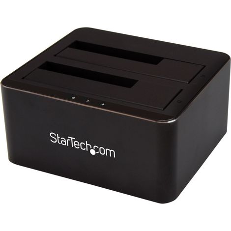 StarTech.com SDOCK2U33V docking station per unità di archiviazione USB 3.2 Gen 1 (3.1 Gen 1) Type-B Nero (1/2)