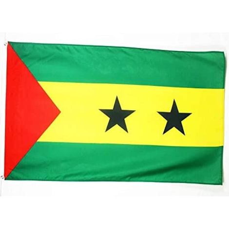 BANDIERA SÃO TOMÉ E PRÍNCIPE 150x90cm - BANDIERA AFRICANA 90 x 150 cm - AZ FLAG