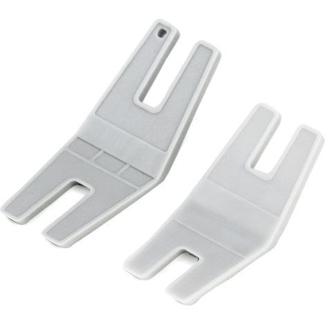 Presser Feet, White Plastic, 2 Sizes, For Thick Fabrics, Sewing Machine (1/5)