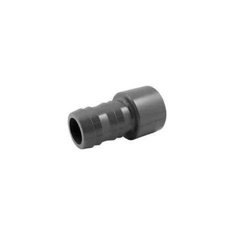 Douille PVC pression cannelée 40 mm, mâle 40 mm, femelle 32 mm (1/2)