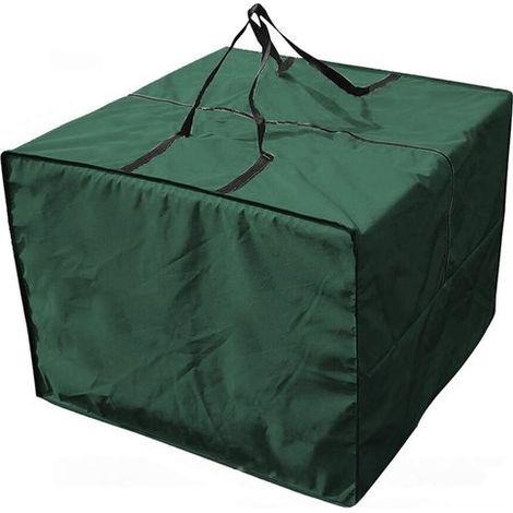 Sacs de rangement et housses de protection,adaptés aux coussins d'extérieur,sacs de rangement pour coussins,imperméables 81 x 81 x 61 cm (vert) (1/5)
