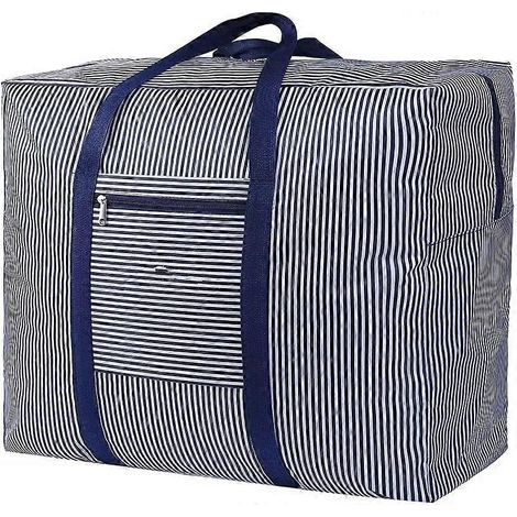 Sac de rangement, sac de rangement imperméable, épais et surdimensionné avec poignées robustes, sac de rangement pour vêtements saisonniers, sac pour couette, literie, sac de déménagement 57 (1/5)