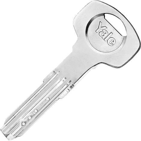 CHIAVE OTTONE NICHELATO 6 perni- 5 pezzi  - YALE