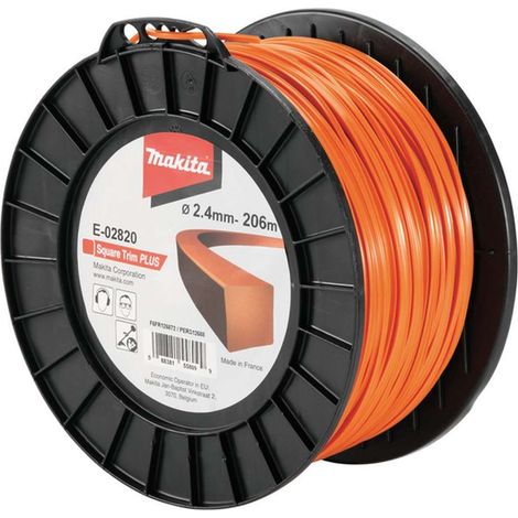 Makita - Corda di ricambio 2,4 mm, lunghezza 206 m E-02820