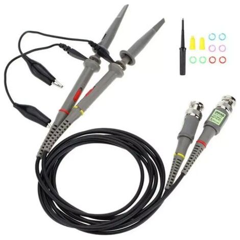 Set de 2PCS P6100 100 MHz Oscilloscope Sonde 10: 1 et 1: 1 Commutable pour Rigol Atten Owon Siglent (1/5)