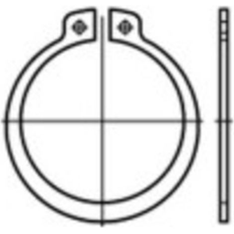[GEBRAUCHT] B-Ware Toolcraft SI-RING DIN471 Federstahl 82x2,5 50 Stück Riegelring Sicherungsring
