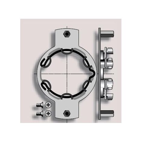 Support LT50 déporté - Entraxe 100 somfy (1/2)