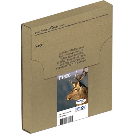 Epson Mlt.pck 3col.T1306 Encre EasyMail DURABrite Ultra Cy Y Mg XL (C13T13064510) (1/3)