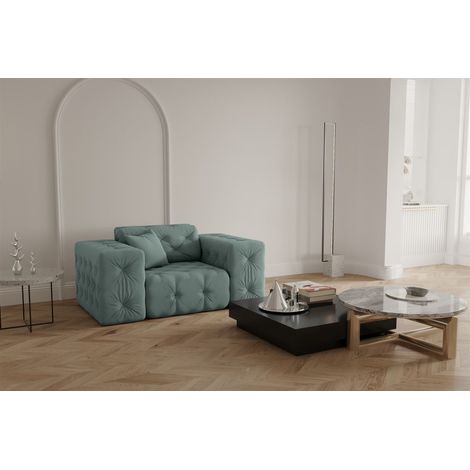 Sessel Designersessel CHANTAL in Stoff Opera Velvet Saphir (1/5)