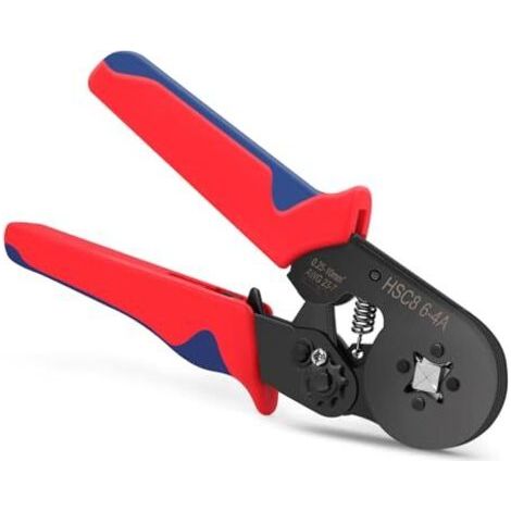 Crimping tool for electrical terminals, AWG23-7/0.25-10mm² crimping pliers, wire end crimping pliers for vehicle repairs and electrical installations--DTEKGAZ