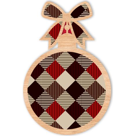 DECORAZIONI PER ALBERO DI NATALE IN LEGNO D30 (1/2)