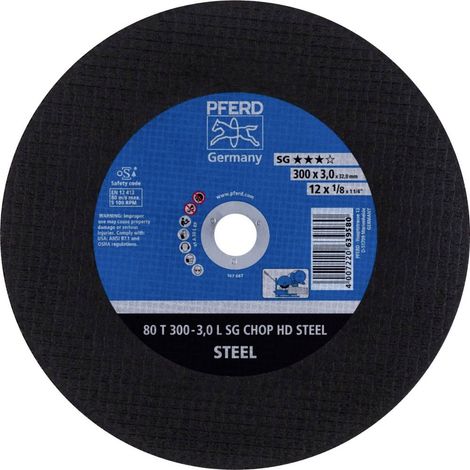 PFERD Disque à tronçonner en acier 80T 300-3,0 L 56 Chopna Steel 32 663230 (1/4)