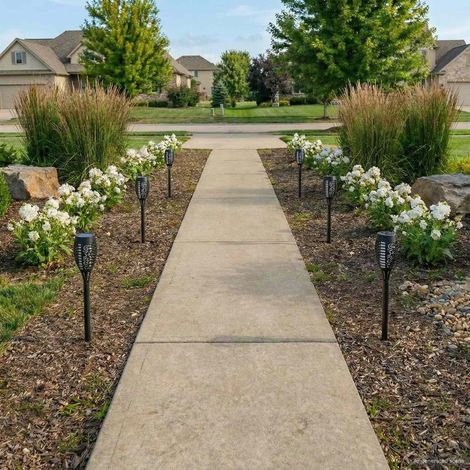 vidaXL Outdoor Solar Lights with Ground Spike 6 pcs Warm White 47.5 cm (1/5)