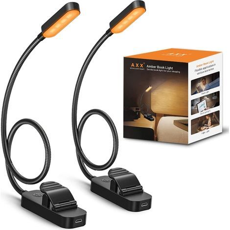 Set of 2 bed reading lamps with adjustable brightness (1/5)