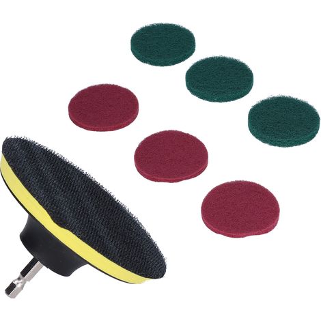 Tampon à récurer auto-adhésif de 10 cm (4 pouces) pour meubles en bois.