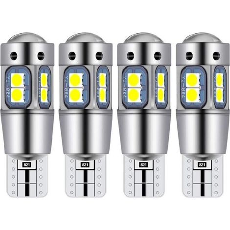 Bulb T10 W5W led ceiling car led interior night led car Suitable for the lights of plate of registration, the lights lateral, the lights of position and the ceiling (4 pieces) (1/5)