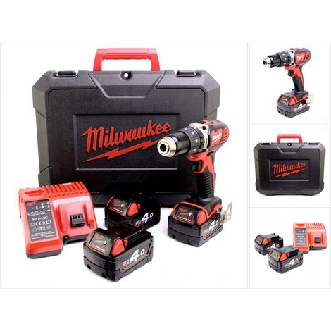 Milwaukee M18 BPD 403 C Akku Schlagbohrschrauber 18V 60Nm + 3x Akkus 4,0Ah + Ladegerät im Koffer