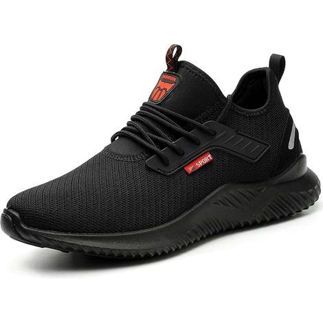 Chaussures de sécurité pour hommes et femmes, légères et respirantes, à embout en acier, chaussures de sécurité (45 EU) (1/5)