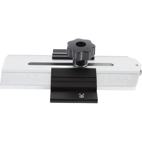 Gabarit de coupe mince en alliage d'aluminium, outil multifonctionnel pour le travail du bois, pour rainures d'onglet 3/4 x 3/8 po sur scie circulaire de table (1/5)