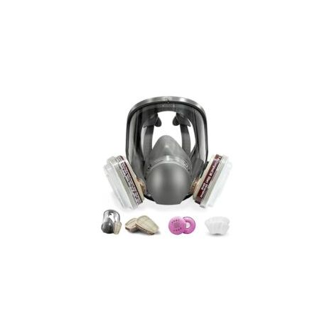 Maschera respiratoria riutilizzabile con filtri, maschera antigas protettiva, maschera antipolvere per pittura, saldatura, fumi organici, levigatura, graffiti