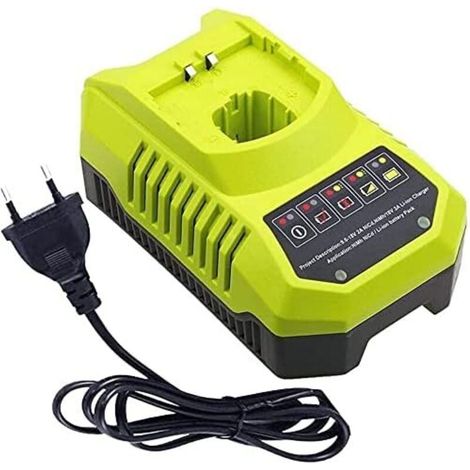 Pour Ryobi P117 P118 P118 Chargeur pour Ryobi one 9.6 V-18V Lithium Ion NiMH Batterie P100 P102 P103 P104 P105 P107 P108 P109 18 Volt One + Batterie (1/4)