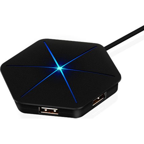 Hub USB vertical avec câble long - Câble d'extension USB à 6 ports - Ports USB supplémentaires (1/5)