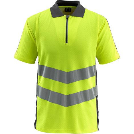 Mascot Warnschutz Polo-Shirt MURTON SAFE SUPREME 50130 Gr. S hi-vis gelb/dunkelanthrazit