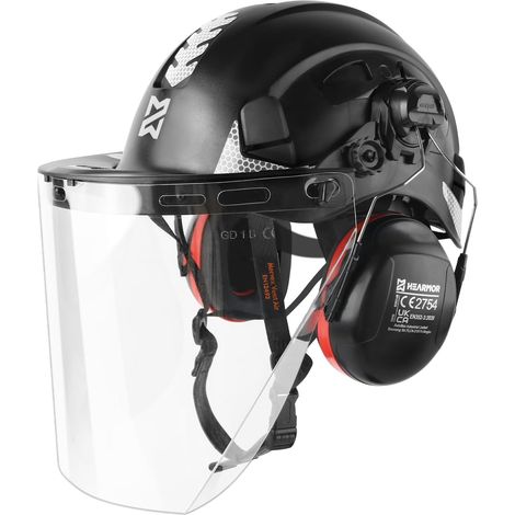 Casque de protection ABS pour les postes de travail haut dans le domaine forestier Absorption des chocs et résistance à la pénétration Test (1/5)
