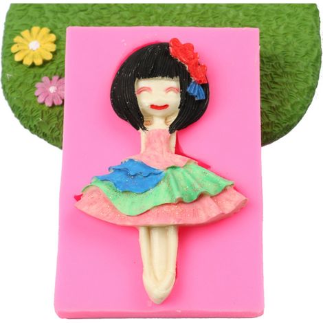Silikon-Kuchenform mit Ballerina-Muster, Pudding- und Dessertform, Backform, Seifenherstellungswerkzeug (1/5)