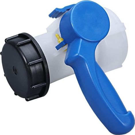 Robinet à boisseau sphérique fileté en laiton, robinet fileté for réservoir IBC en plastique DN40 (62 mm) vers adaptateur 2 pouces for vanne de raccordement d'irrigation de jardin(Dn40) (1/5)