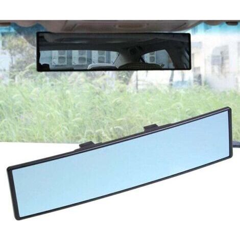 Rétroviseur de Voiture Rétroviseur Panoramique Intérieur Voiture Anti-éblouissement Rétroviseur Intérieur Panoramique Bleu Auto avec Réglage d'angle Vue Large Voiture Universel Intérieur (1/4)