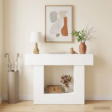 vidaXL Blanc 101 x 30 x 74 cm