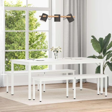 vidaXL Table de salle à manger / Table de repas Blanc 180 x 90 x 75 cm