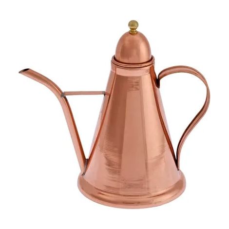 Konischer Oil Dispenser, Ölflasche aus Kupfer und Messing, 1L