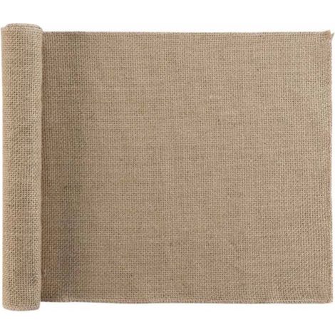 Chemin de Table en Jute "Leny" 35x140cm Beige (1/4)