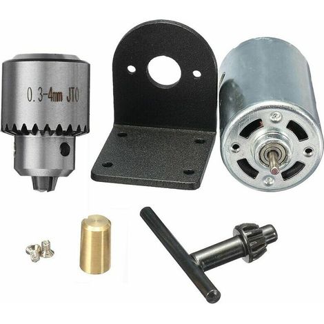 555 moteur moteur petit banc perceuse scie/support/mandrin bricolage gadget ensemble JTO mandrin (1/4)