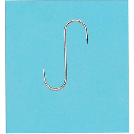 6 x PL GANCIO INOX P/MACELLAIO 80X 3 MM 5 PZ