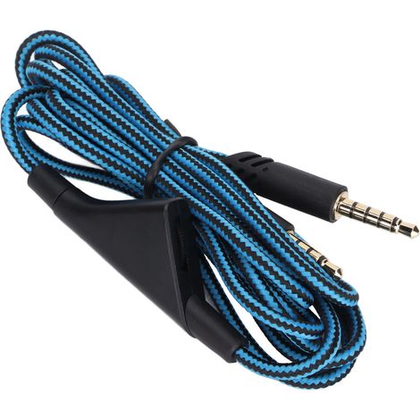 Ersatz-Audiokabel mit integrierter Lautstärkeregelung und ohne integrierte Stummschalttaste für Astro A10 A40TR Gaming-Headset (blaue Lautstärkeregelung) (1/5)